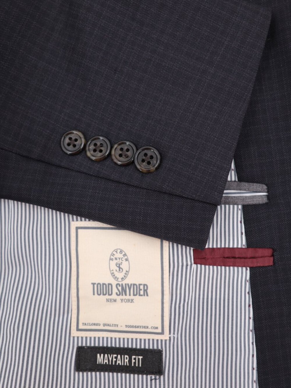 Todd Snyder Sport Coat Mens 42R Mayfair Fit Wool Gingham Plaid Two Button Blazer